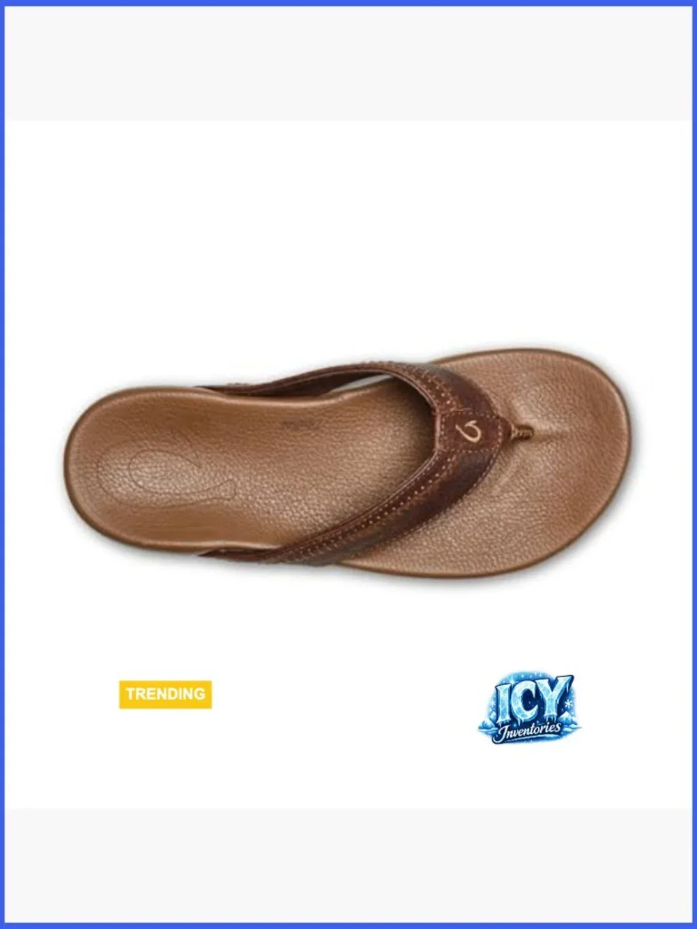 Leather Flip Flop Sandals, Arch Support, Casual Comfort, Slingback Style